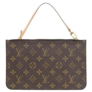 LOUIS VUITTON Authentic Brown Monogram Neverfull Pouch